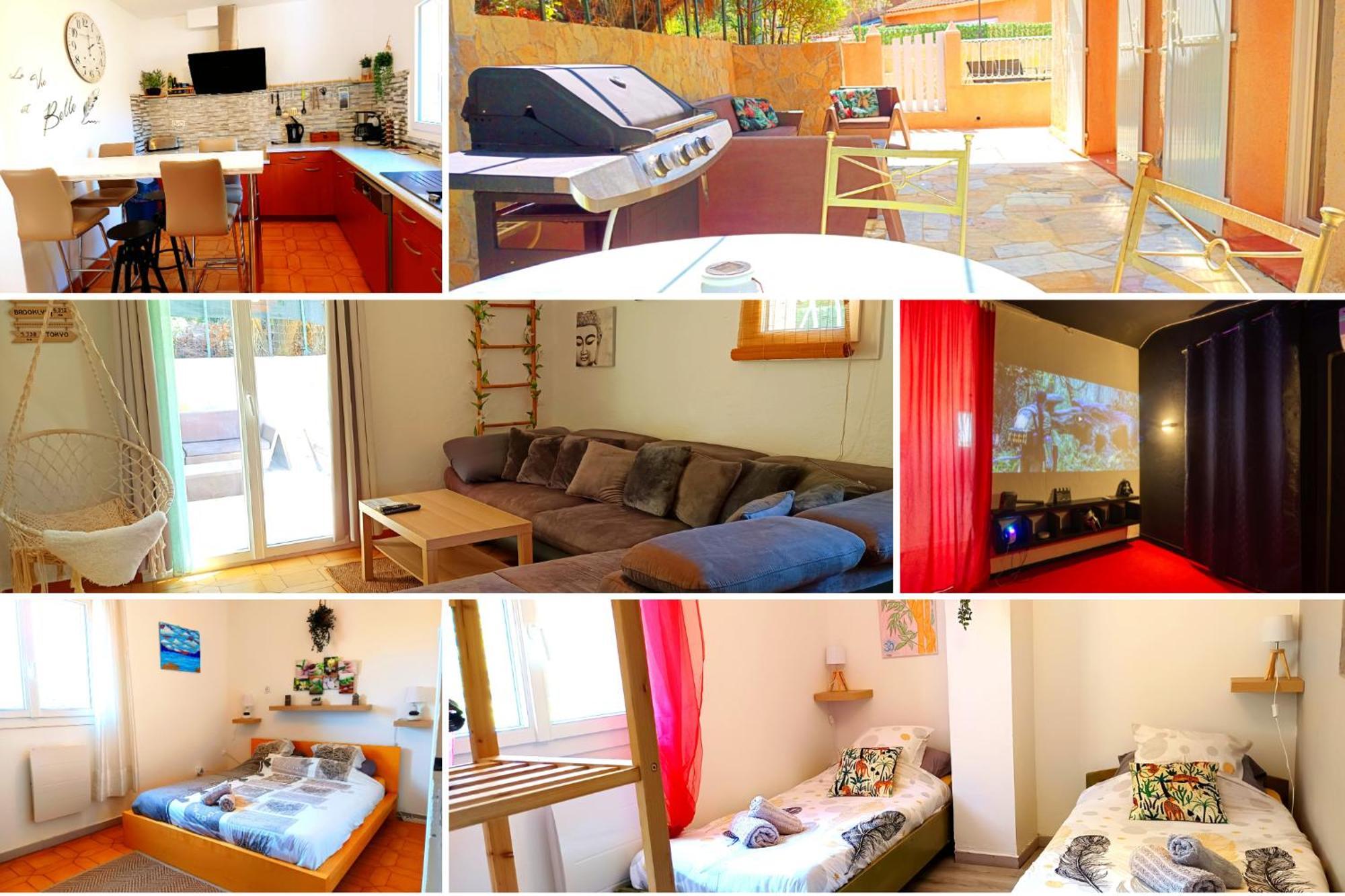 Villa Nais 126M2-Zen-Salle Cinema-Piscine La Valette-du-Var Kültér fotó